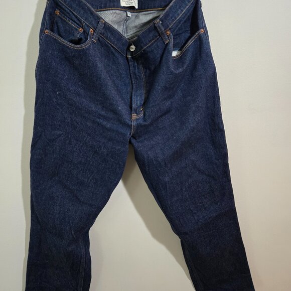Abercrombie & Fitch jeans curve love straight ultra high rise size 33 / 16R - Picture 1 of 3